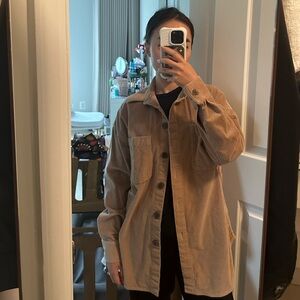 Women's Tan Corduroy Jacket